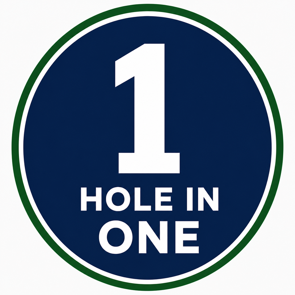 Hole in one passport stamp
