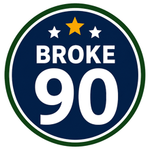 Broke 90 passport stamp